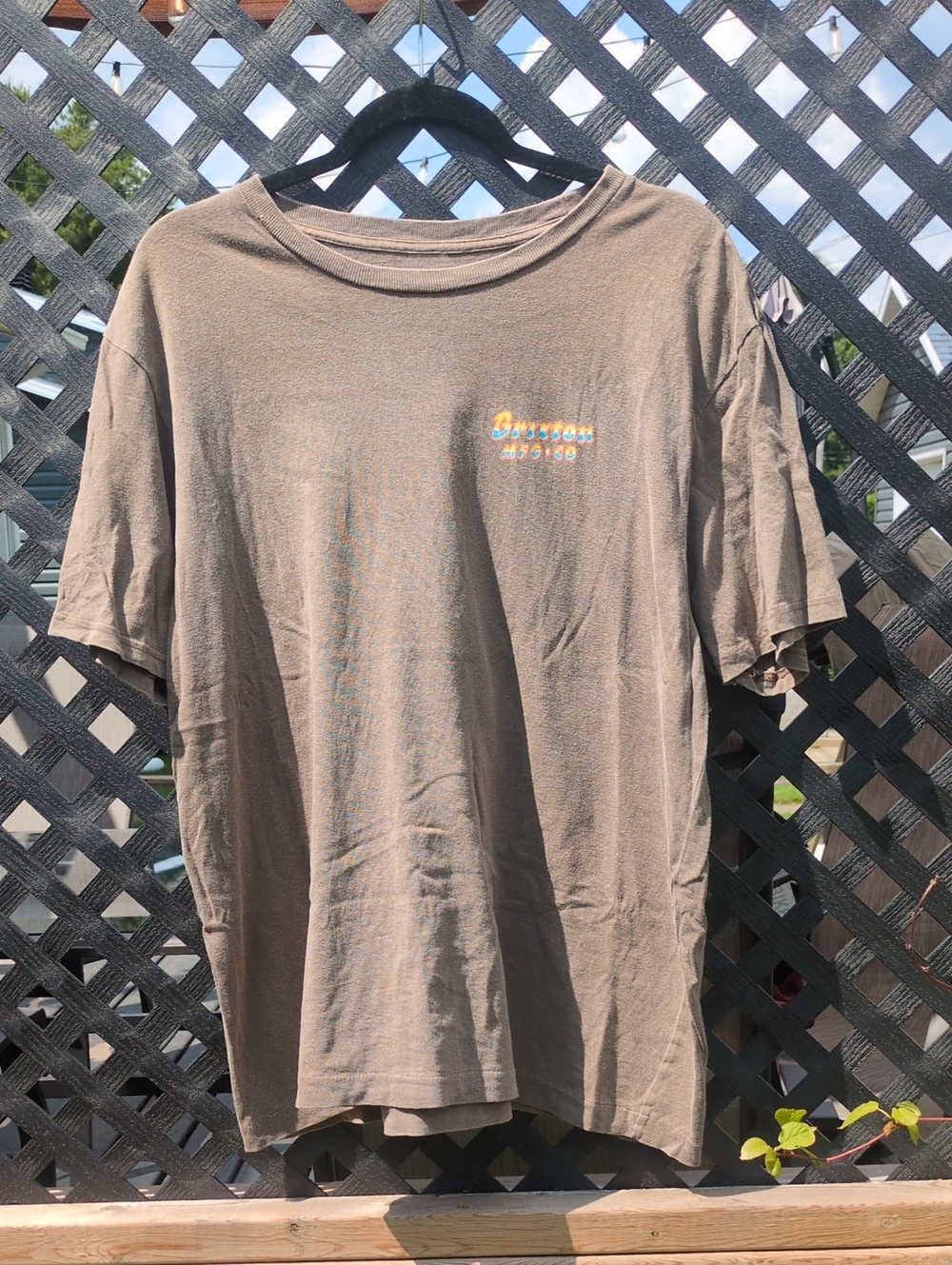 Brixton Brown Short Sleeve Tee with Small Chest Logo